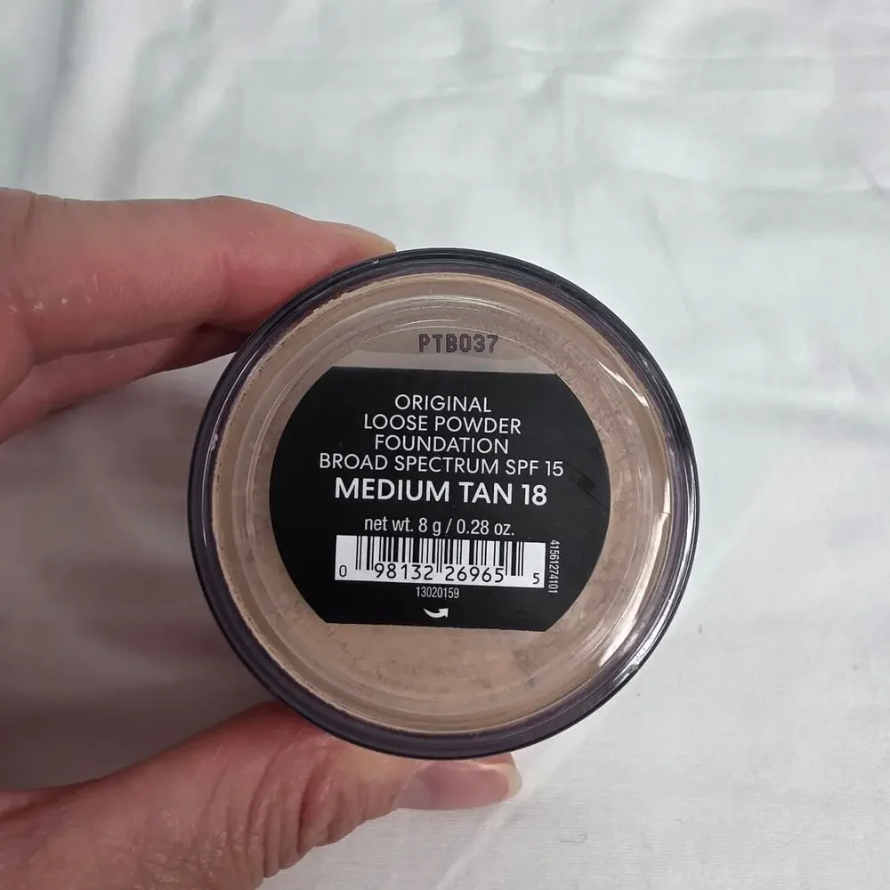 Bare Minerals Loose Powder Foundation Medium Tan 18 Spf15 New .28oz